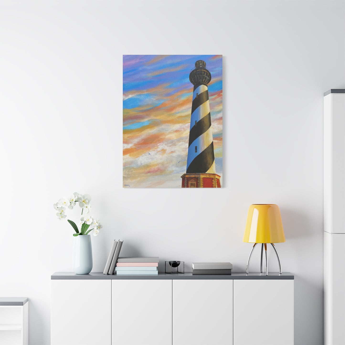 "BUXTON" (Cape Hatteras Lighthouse) Acrylic on canvas print by David Randall
