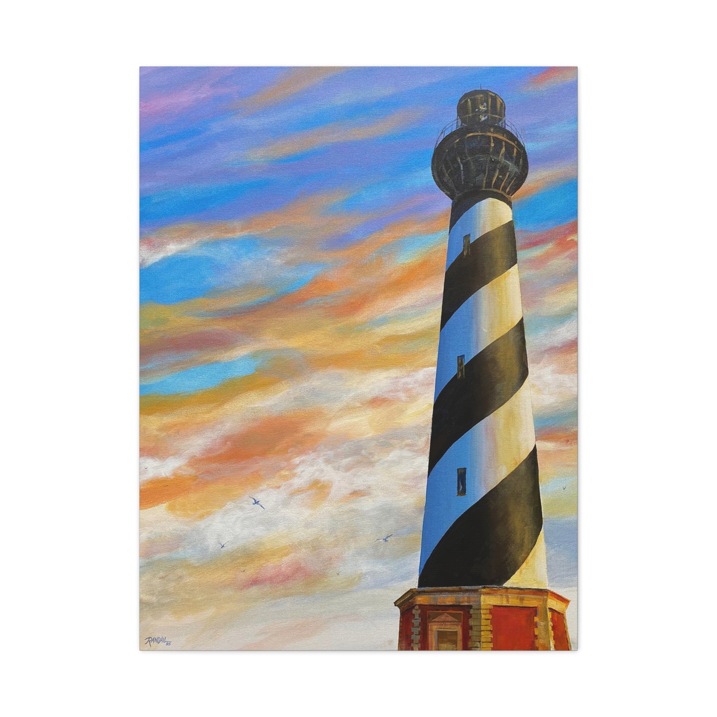 "BUXTON" (Cape Hatteras Lighthouse) Acrylic on canvas print by David Randall
