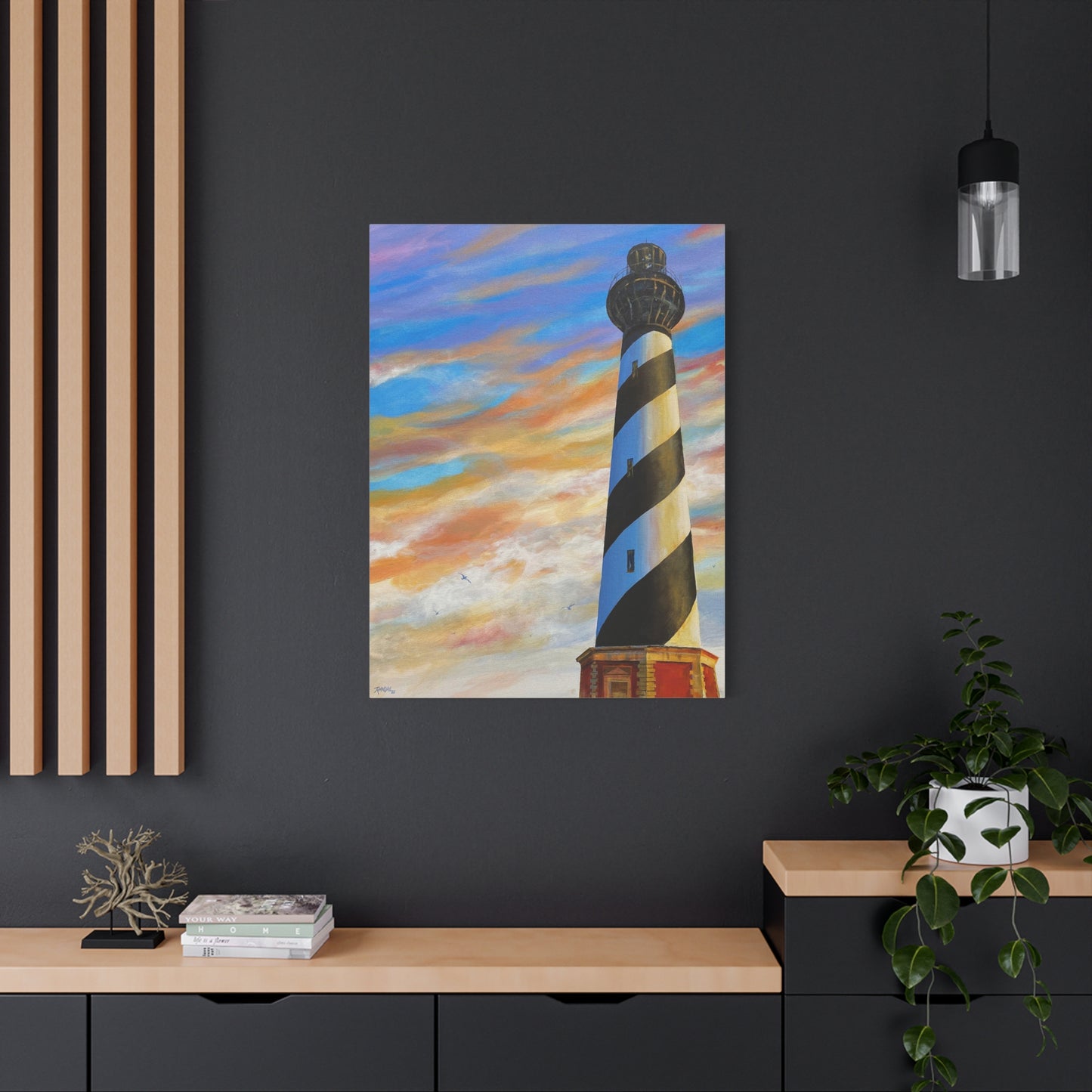 "BUXTON" (Cape Hatteras Lighthouse) Acrylic on canvas print by David Randall